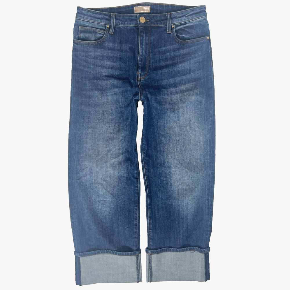 KUT from the Kloth Sienna Wide Leg Jeans 10 High Rise Trouser Retro Cuffed